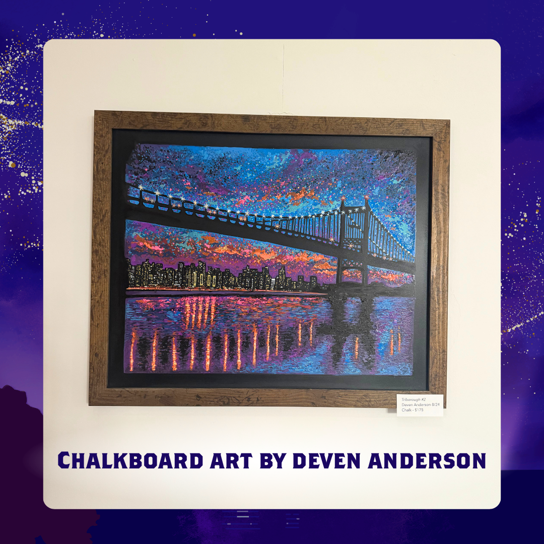 TRIBOROUGH #2 by Deven Anderson (Framed Original Chalk Art)