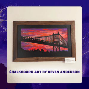 TRIBOROUGH #1 by Deven Anderson (Framed Original Chalk Art)