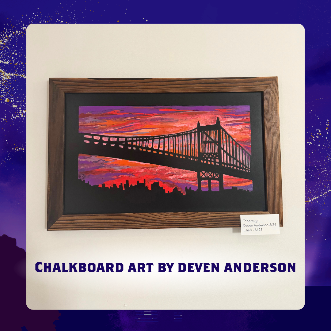 TRIBOROUGH #1 by Deven Anderson (Framed Original Chalk Art)