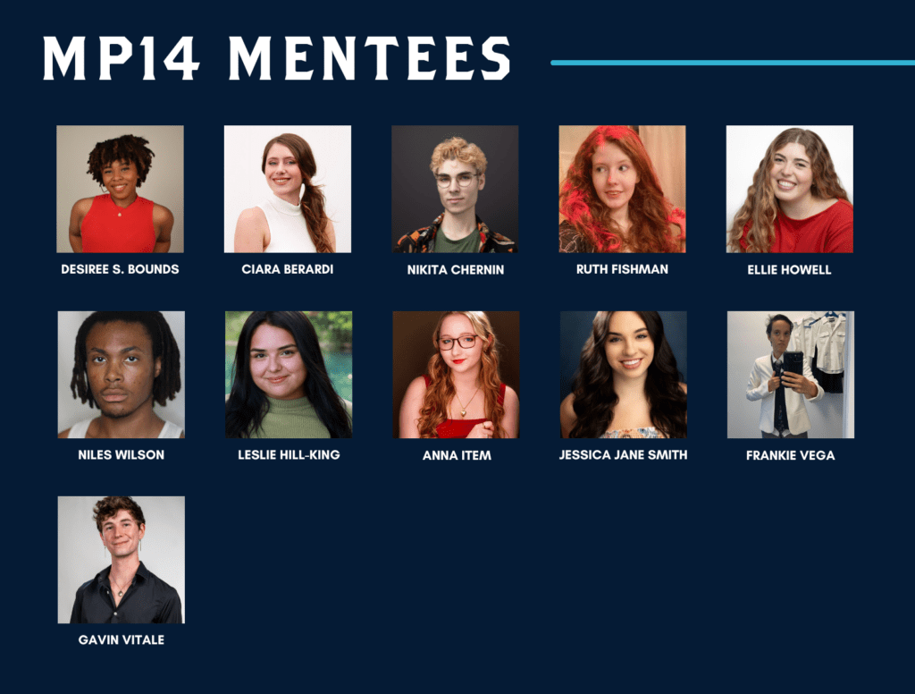 MP14 Mentees. 11 headshots of young artists.